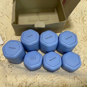 Cadence capsules daily routine set Pacific blue NEW travel containers leakproof